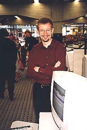 Bill Nagelkerke, project leader, pleased with the success of the birthday party and website launch.