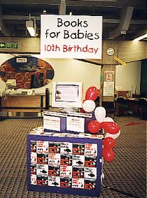The display in the foyer of our city library