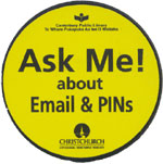 Ask me about email and pins