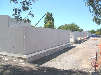 South wall to begin