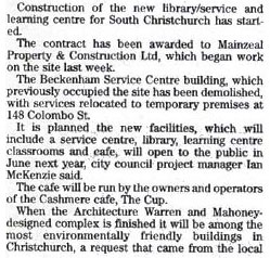 Article from the Observer, 6-10-02: column 1