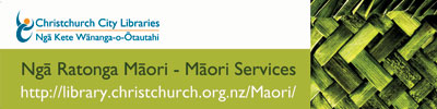 Māori services bookmark