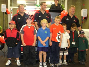 Major prize winners - Jordan, Corey, Courtney, Arran, Mitch, Yazsmin (and friend)