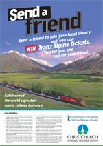 Send a friend competition poster