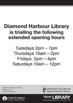 Diamond Harbour Library hours trial