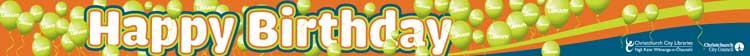 South Library 5th Birthday banner
