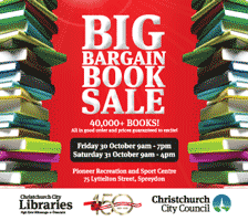 Book sale newspaper ad