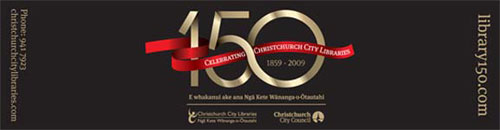 Library 150 bookmark