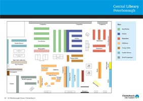 Central Library Peterborough floorplan