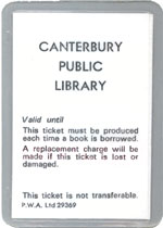 Very old laminated card