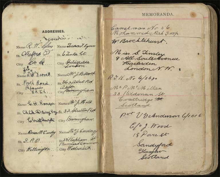 War diary, 1915-1916 / H. H. Stephens Image of War diary, 1915-1916 1915-1916