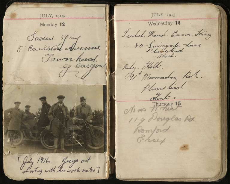 War diary, 1915-1916 / H. H. Stephens Image of War diary, 1915-1916 1915-1916