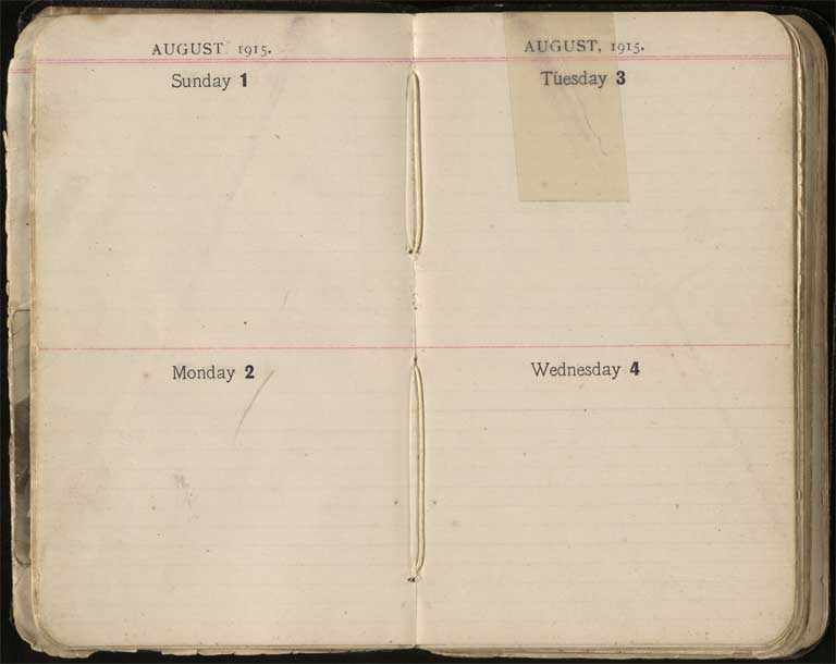 War diary, 1915-1916 / H. H. Stephens Image of War diary, 1915-1916 1915-1916