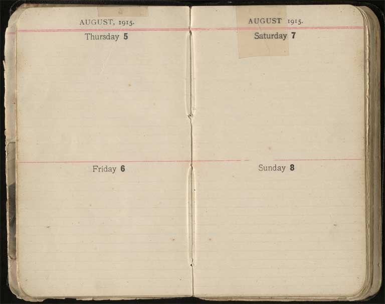 War diary, 1915-1916 / H. H. Stephens Image of War diary, 1915-1916 1915-1916
