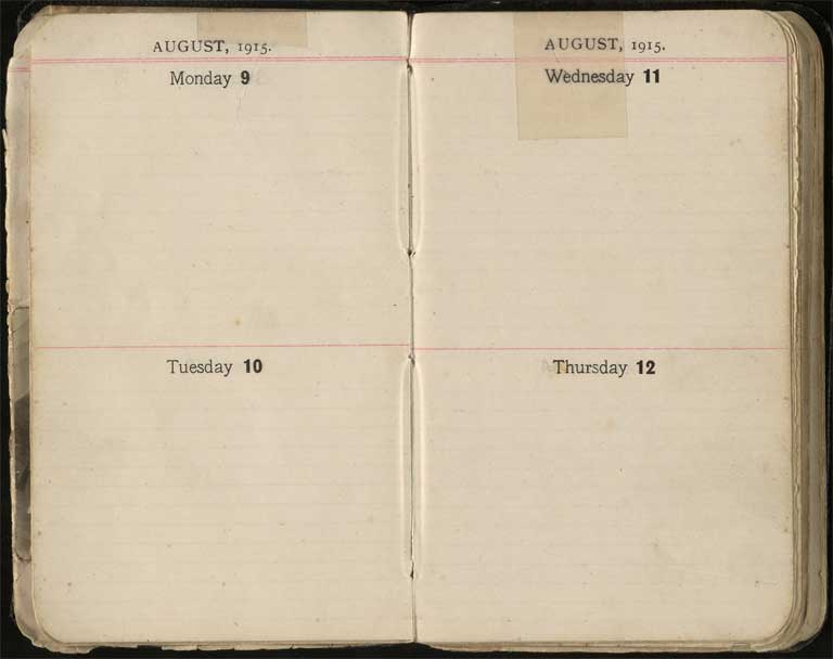 War diary, 1915-1916 / H. H. Stephens Image of War diary, 1915-1916 1915-1916