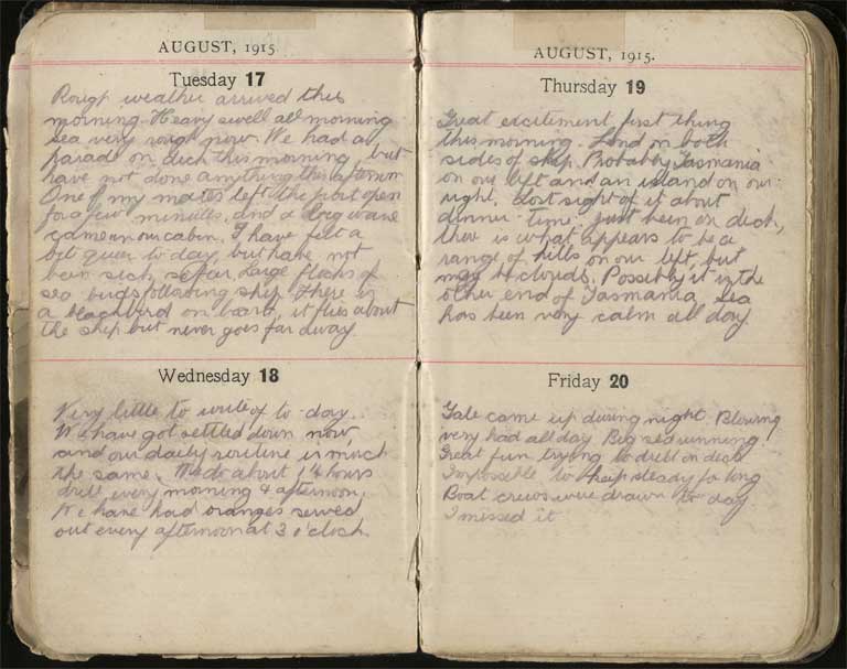 War diary, 1915-1916 / H. H. Stephens Image of War diary, 1915-1916 1915-1916