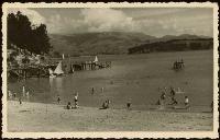 Beach scene, Corsair Bay, Christchurch.