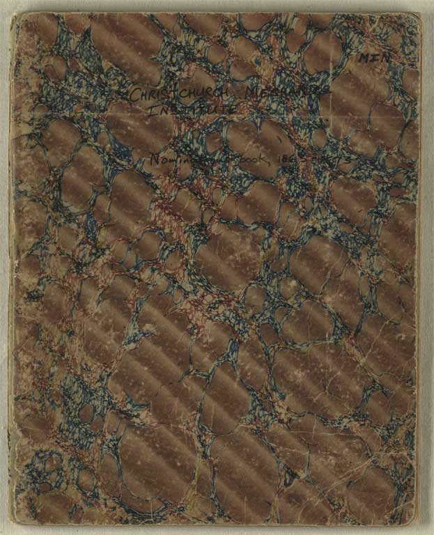 Nominations book, 1863-1873 / Christchurch Mechanics' Institute 1863-1873