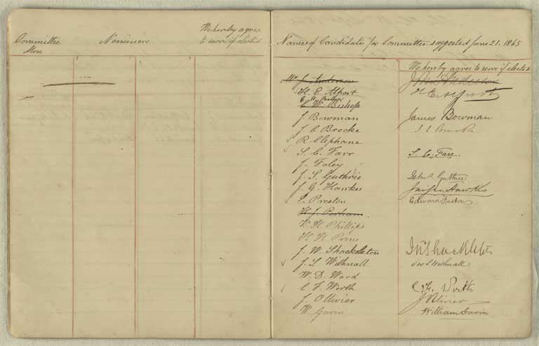 Nominations book, 1863-1873 / Christchurch Mechanics' Institute 1863-1873
