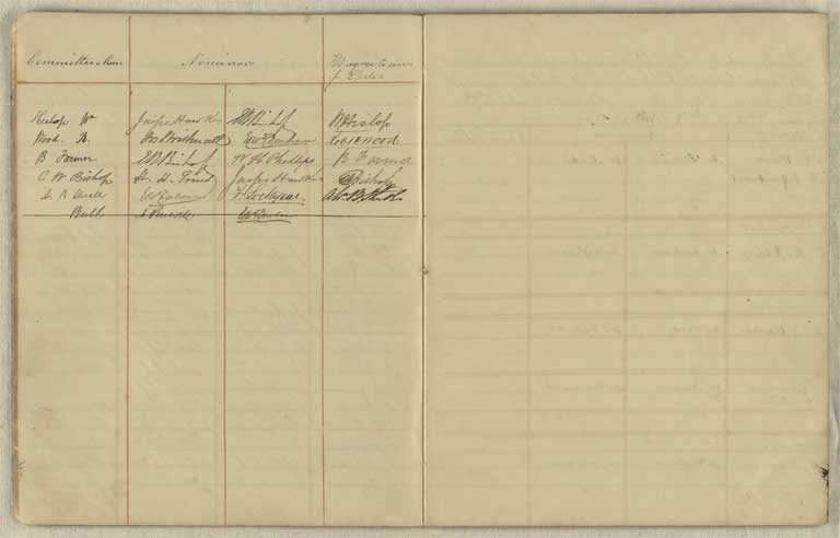 Nominations book, 1863-1873 / Christchurch Mechanics' Institute 1863-1873