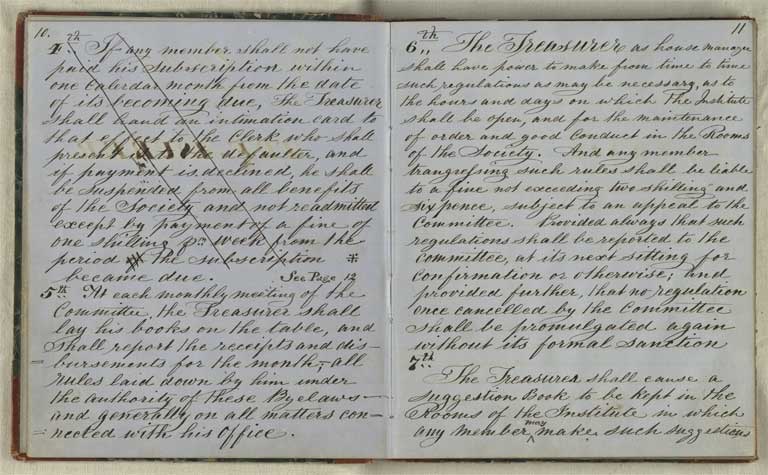 Laws and bye-laws of the Christchurch Mechanics' Institute, 28 September 1859 / Christchurch Mechanics' Institute 1859