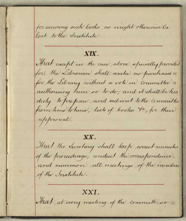 Laws of the Christchurch Literary Institute, January 1868 / Christchurch Mechanics' Institute 1868