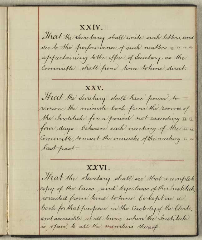 Laws of the Christchurch Literary Institute, January 1868 / Christchurch Mechanics' Institute 1868