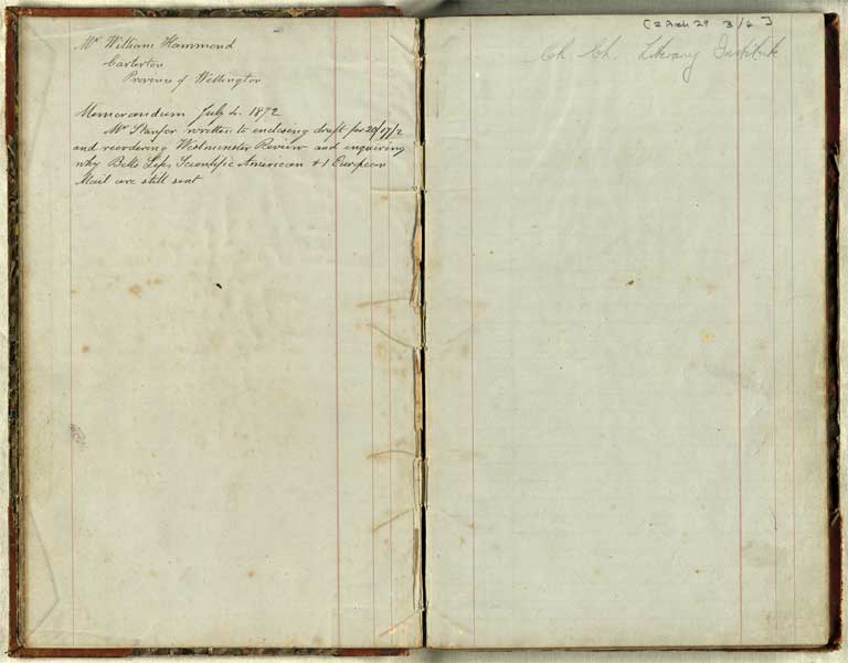 Christchurch Literary Institute subscriptions, 187?-1874 / Christchurch Mechanics' Institute 187?-1874