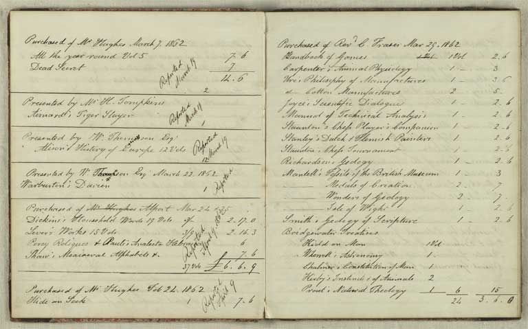 Accessions book, 1861-1871 / Christchurch Mechanics' Institute 1861-1871