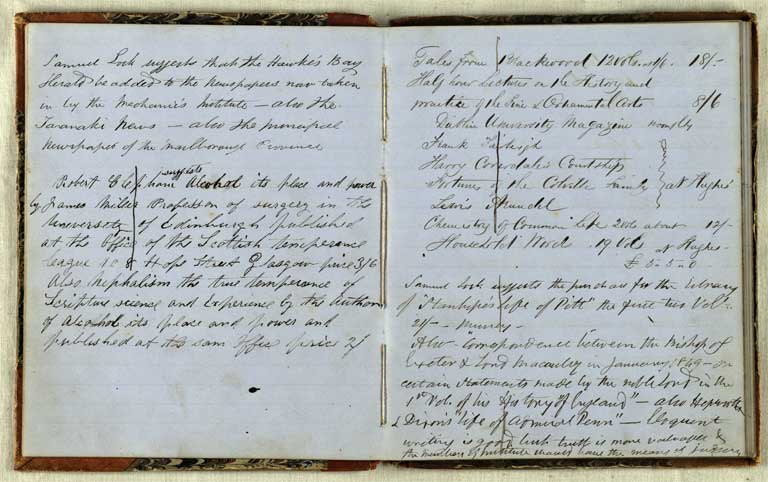Library suggestions, 1860-1873 / Christchurch Mechanics' Institute 1860-1873