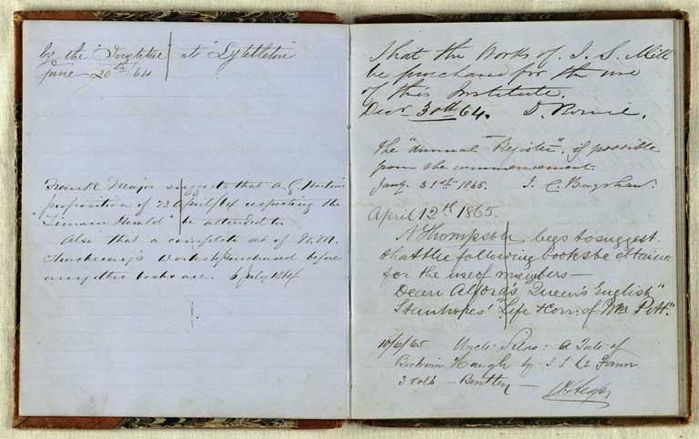 Library suggestions, 1860-1873 / Christchurch Mechanics' Institute 1860-1873