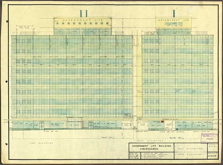 Government Life Building East & South Elevation 21 November 1960 Image 1 of 3 Government Life Building East & South Elevation 21 November 1960 Image 1 of 3