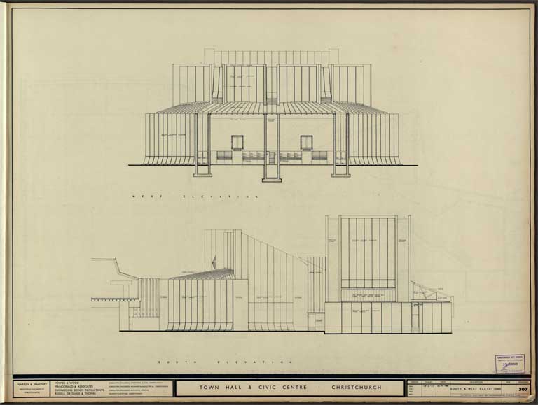 Town Hall & Civic Centre. South & West Elevations 29 August 1968 Image 7 of 12 Town Hall & Civic Centre. South & West Elevations 29 August 1968 Image 7 of 12