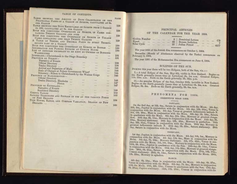 Southern Provinces Almanac, 1864 / Image of Southern Provinces Almanac, 1864 1864