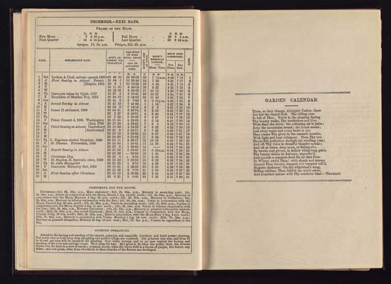 Southern Provinces Almanac, 1866 / Image of Southern Provinces Almanac, 1866 1866