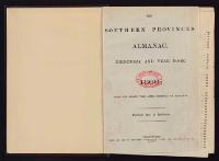 Thumbnail Image of Southern Provinces Almanac, 1866