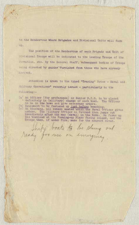 Gallipoli campaign : operation and transport orders, memoranda and other papers issued to the Canterbury Infantry Battalion at Lemnos, January-September 1915 Gallipoli campaign : operation and transport orders, memoranda and other papers issued to the Canterbury Infantry Battalion at Lemnos, January-September 1915