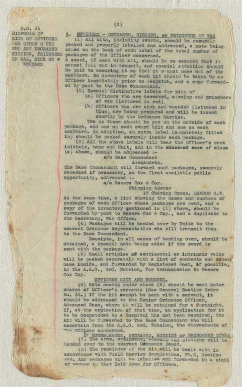 Gallipoli campaign : operation and transport orders, memoranda and other papers issued to the Canterbury Infantry Battalion at Lemnos, January-September 1915 Gallipoli campaign : operation and transport orders, memoranda and other papers issued to the Canterbury Infantry Battalion at Lemnos, January-September 1915