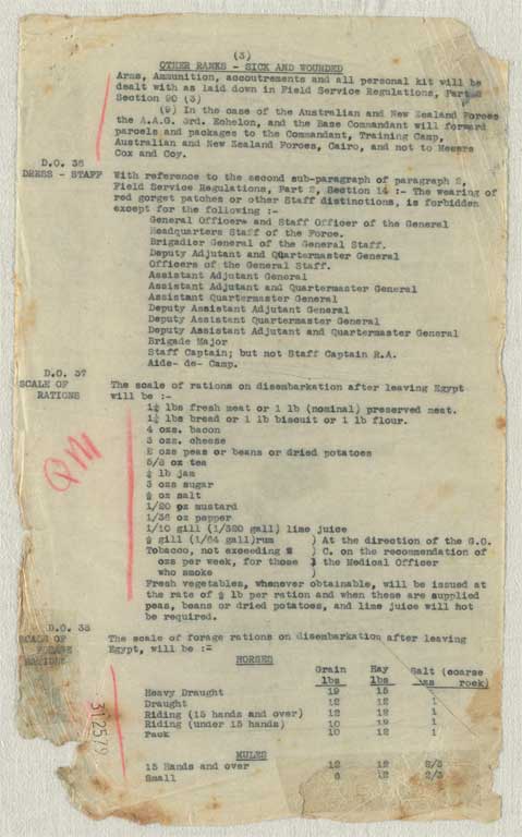 Gallipoli campaign : operation and transport orders, memoranda and other papers issued to the Canterbury Infantry Battalion at Lemnos, January-September 1915 Gallipoli campaign : operation and transport orders, memoranda and other papers issued to the Canterbury Infantry Battalion at Lemnos, January-September 1915