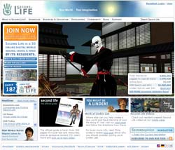 Second Life home page