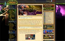 World of Warcraft home page