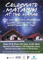 Celebrate matariki at the Marae