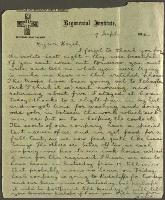 Image of [Letter to Hazel]