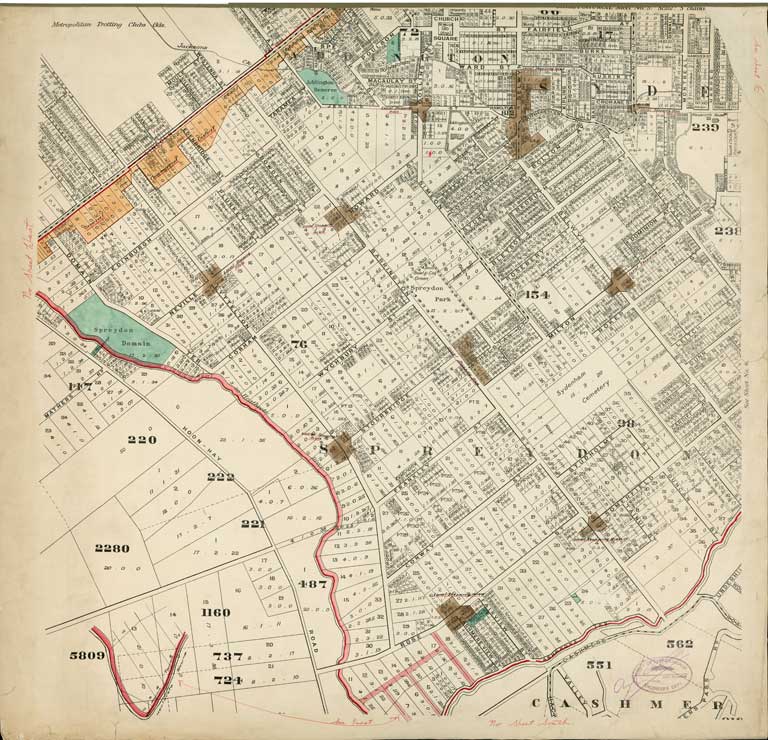 Map of the city of Christchurch. [1929] Sheet 5 of 9