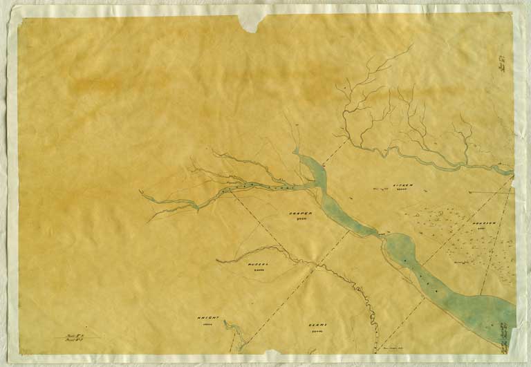 Map of surveyed districts, Canterbury. 1852 Sheet 1 of 7 Map of surveyed districts, Canterbury. 1852 Sheet 1 of 7