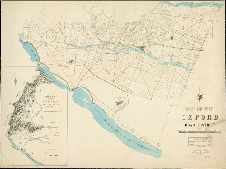 Map of the Oxford Road District. 1883 Map of the Oxford Road District. 1883