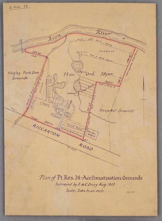 Plan of pt. res. 24 : Acclimatisation grounds / surveyed by E.de C. Drury, Aug. 1913 1913 Plan of pt. res. 24 : Acclimatisation grounds / surveyed by E.de C. Drury, Aug. 1913 1913