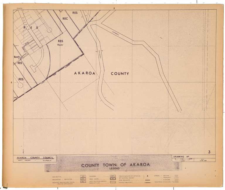 Akaroa County district planning maps : county town series. 1974 Image 4 of 7 Akaroa County district planning maps : county town series. 1974 Image 4 of 7