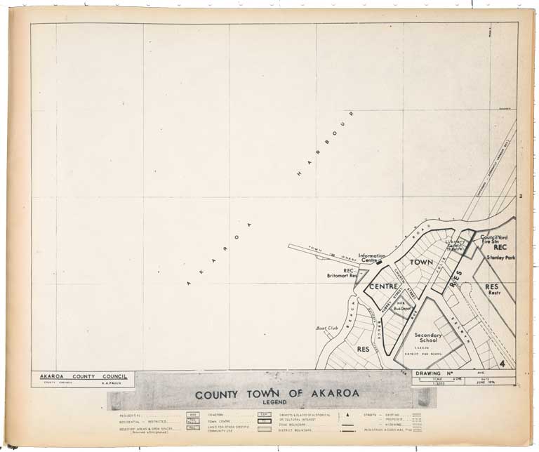 Akaroa County district planning maps : county town series. 1974 Image 5 of 7 Akaroa County district planning maps : county town series. 1974 Image 5 of 7