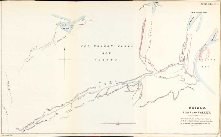 Wairau plain and valley. 1849 Wairau plain and valley. 1849